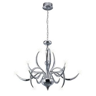 Netlighting Llamas Pendant 15 Light G4 Polished Chrome NOT LEDCFL Compatible in Grey