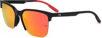 Under Armour Mens 55 mm Orange Sunglasses