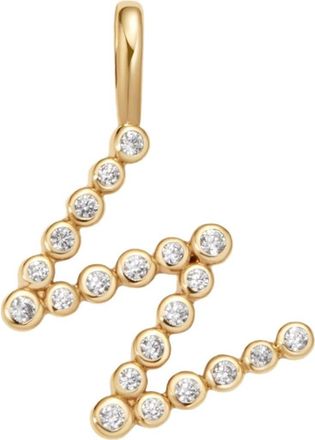 Made by Mary CZ Poppy Charm in Gold Vermeil Initial W at Nordstrom