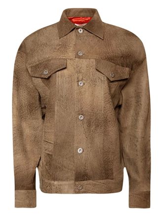 Interior The Julian leather jacket - women - Calf Leather - S - Brown