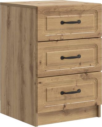 vidaXL Armario De Noche Roble Artisan 43 X 41 X 63,5 Cm Vidaxl