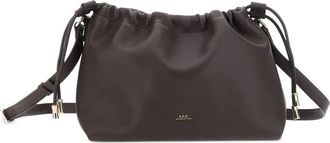 A.P.C. Borsa a spalla con coulisse - Marrone