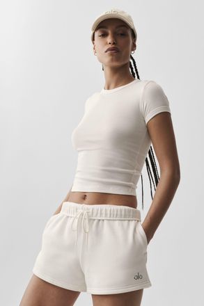 Alo | Timeless T-Shirt in Ivory, Size: Medium