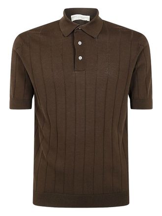 FILIPPO DE LAURENTIIS Rib Short Sleeves Polo Shirt