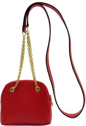 Celine Gold Red Color Leather Pochette (Pre-Owned)