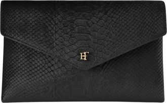 Elisabetta Franchi Tassen, Dames, Zwart, ONE Size, Polyester, Clutch