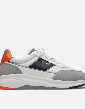Axel Arigato Mens Genesis Neo Runner - Grey / Orange - White - Size: 9.5