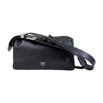 Pinko Pinko, Dames, Tassen, Zwart, Maat: ONE Size Leer