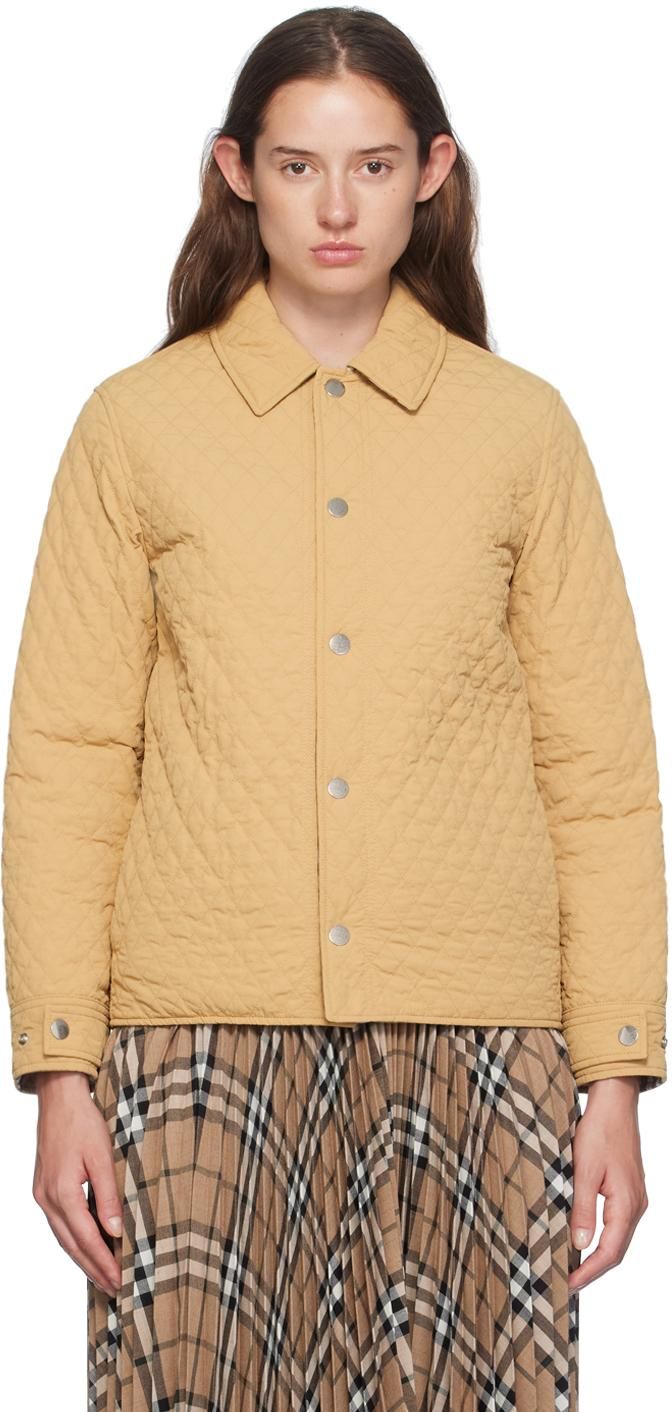 Burberry♪SALE♪4029406 Yellow Striped T-Shirt by Burberry on Sale