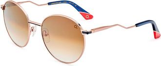 Etnia Barcelona Loredana Sun PGBL Womens Sunglasses Rose-Gold Size 55