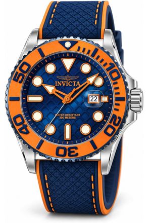Invicta Grand Diver 51085 Herenhorloge - Quartz Uurwerk - Roestvrij Staal met Blauwe Wijzerplaat - 48 mm