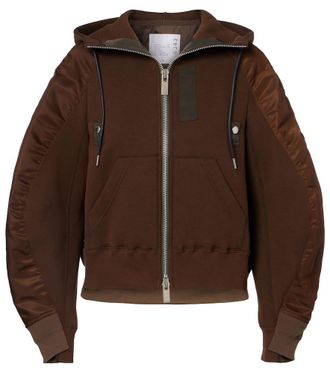 sacai Felpa in pile di misto cotone