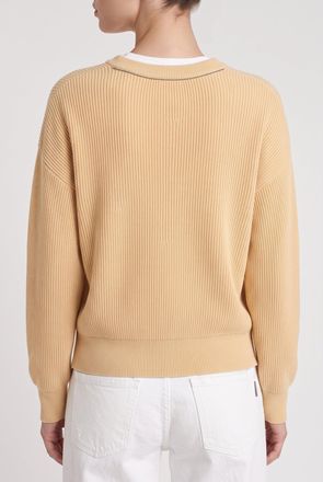 Brunello Cucinelli Ribbed Cotton Sweater - Yellow
