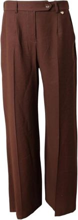 Am&eacute;lie & Am&eacute;lie Bayamon Broek - Dames - Wijde Broeken - Bruin - XL - Broeken