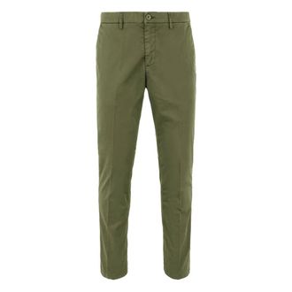 Bomboogie Chinos, male, Green, Size: W33 Slim Fit Chino Trousers