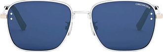 Dior Sunglasses Cd Diamond S9 U F0 B0 Silver/Blue Unisex