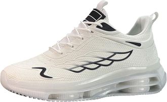 Generic 2026 Running Shoes Classic Casual Sneakers for Outdoor Walking Travel Lightweight Comfortable Breathable Sports (White, 8.5)