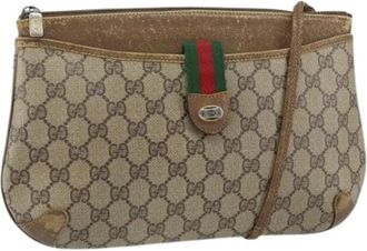 Gucci Pre-owned Cross Body Bags, female, Beige, Size: ONE SIZE Pre-owned Plastic Cross Body Bag