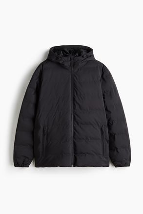 H&M Wasserabweisende Pufferjacke in Regular Fit - Schwarz