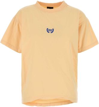 Balenciaga Womens Pastel Orange Cotton Oversize T-shirt - Size X-Small