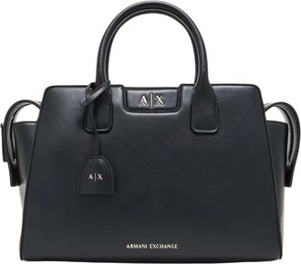A|X Armani Exchange Shopper Bag - Dames - Handtassen - Zwart - ONE Size - Polyester - Tassen