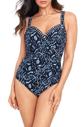 Miraclesuit Palatium Sanibel One-Piece Swimsuit in Blue at Nordstrom Rack, Size 10