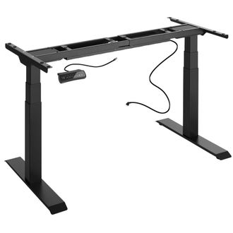 TecTake Estructura para mesa el&eacute;ctrica y ajustable 110-190x68x58-123cm, negro