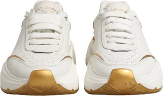 Dolce & Gabbana White Gold Daymaster Low Top Sneakers Womens Shoes (Pre-Owned)