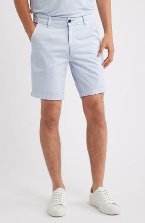 AG - Adriano Goldschmied Wanderer 8.5-Inch Stretch Cotton Chino Shorts in Sulfur Fresh Blue at Nordstrom, Size 38