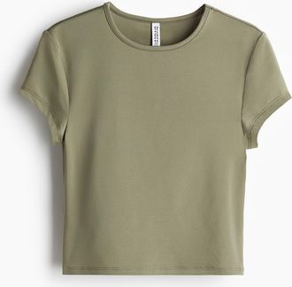 H&M Figurbetontes T-Shirt - Green