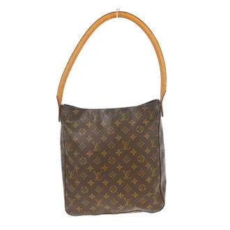 Louis Vuitton Looping Monogram Canvas Brown Canvas Handbag (Pre-Owned)