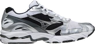 Mizuno Silver Panelled Mesh Sneakers