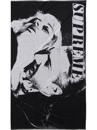 SUPREME Bela Lugosi towel - men - Cotton - One Size - Black
