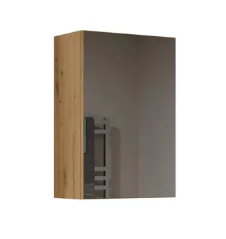 Hucoco Hucoco - Tonni - Armario Con Espejo De Pared 1 Puerta - Mueble De Cuarto De Ba&ntilde;o Con Espejo - Dimensiones 40x22x60 Cm - Almacenaje De Cuarto De Ba&ntilde;o