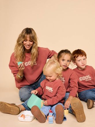 Envie de Fraise Damen-Sweatshirt mit Rundhalsausschnitt, Bio-Baumwolle terrakotta