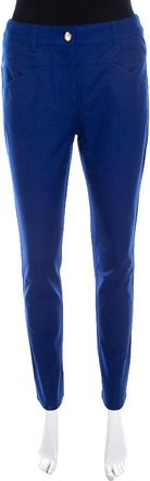 Escada Cobalt Blue Stretch Denim Teresa Straight Leg Jeans