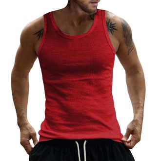 Generic Athletic Sleeveless Vest Men Sleeveless String Muscle Vest Performance Lightweight Vests Moisture Wicking Slim Fit Training Bodybuilding Vests Casual 