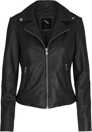BTF-CPH Jacket With Straight Big Zippe Skind 10576 - Dames - Leren en Su&egrave;de Jassen - Zwart - XL - Leer - Jassen