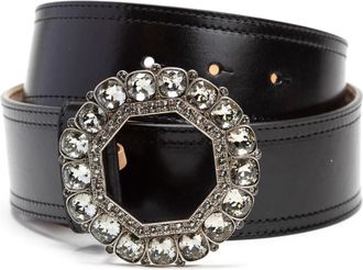 Alexander McQueen Riemen - Dames - Riemen - Zwart - 75 CM - Leer - Accessoires
