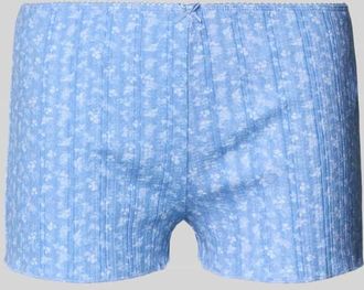 Review Micro Shorts mit Schleifen-Detail in Bleu, Gr&ouml;&szlig;e XL