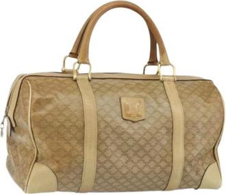 Celine Pre-owned Weekend Bags, female, Beige, Size: ONE SIZE Pre-owned Plastic Weekend Bag