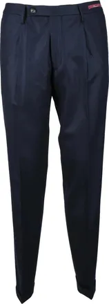 Michael Coal Tailored Virgin Wool Trousers with Classic Fit