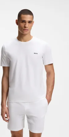 HUGO BOSS T-Shirt BOSS Mix&Match T-Shirt R, Damen, Gr. 4XL, wei&szlig; 100, Single Jersey, Obermaterial: 95% Baumwolle, 5% Elasthan, Basic, Rundhals, eingesetzt einge
