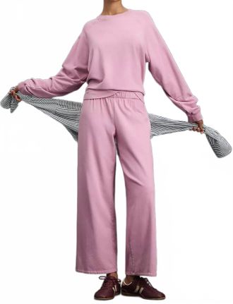 Electric & Rose Wylie Wide Leg Sweatpant In Lilac