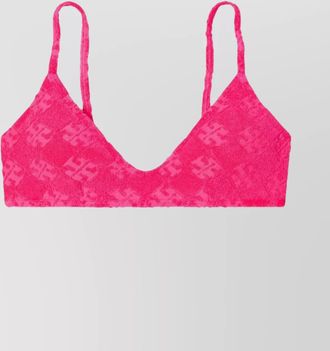 Tory Burch adjustable v-neckline textured fabric two-piece set