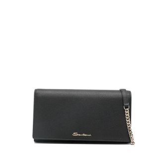 Santoni Cross Body Bags, female, Black, Size: ONE SIZE Cross Body Bag