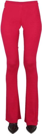 Dsquared2 Ribbed Flare Pants With Elastic Waistband