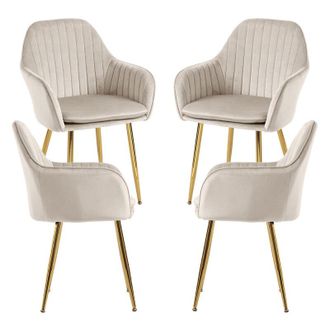 Regalos Miguel Regalos Miguel - Packs Sillas Comedor - Pack 4 Sillas Chic Golden - Beige