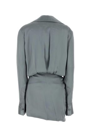 The Attico Grey Exterior: Viscose Abiti Dress