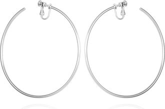 Vince Camuto Hoop Earrings in Silvertone at Nordstrom Rack